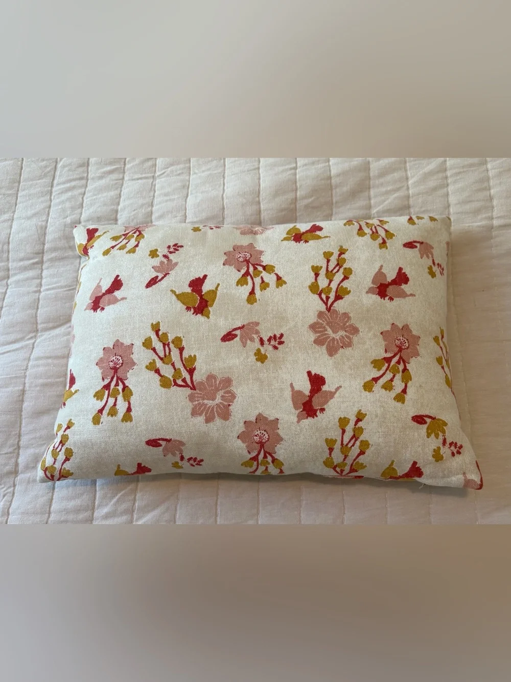 Anthropologie Mirelle Hand-Embroidered Cotton Pillow